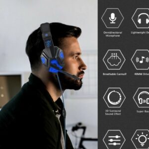 Ninja Dragon G9300 LED Gaming Headset with Microphone - Image 3