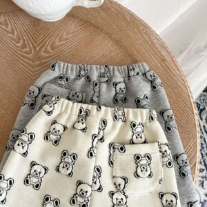 Baby Bear Embroidered Pattern Vest Combo Trousers Sets - Image 10